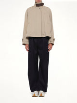 Short Parka in Beige