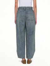 Belted Jeans AF in Washed Denim