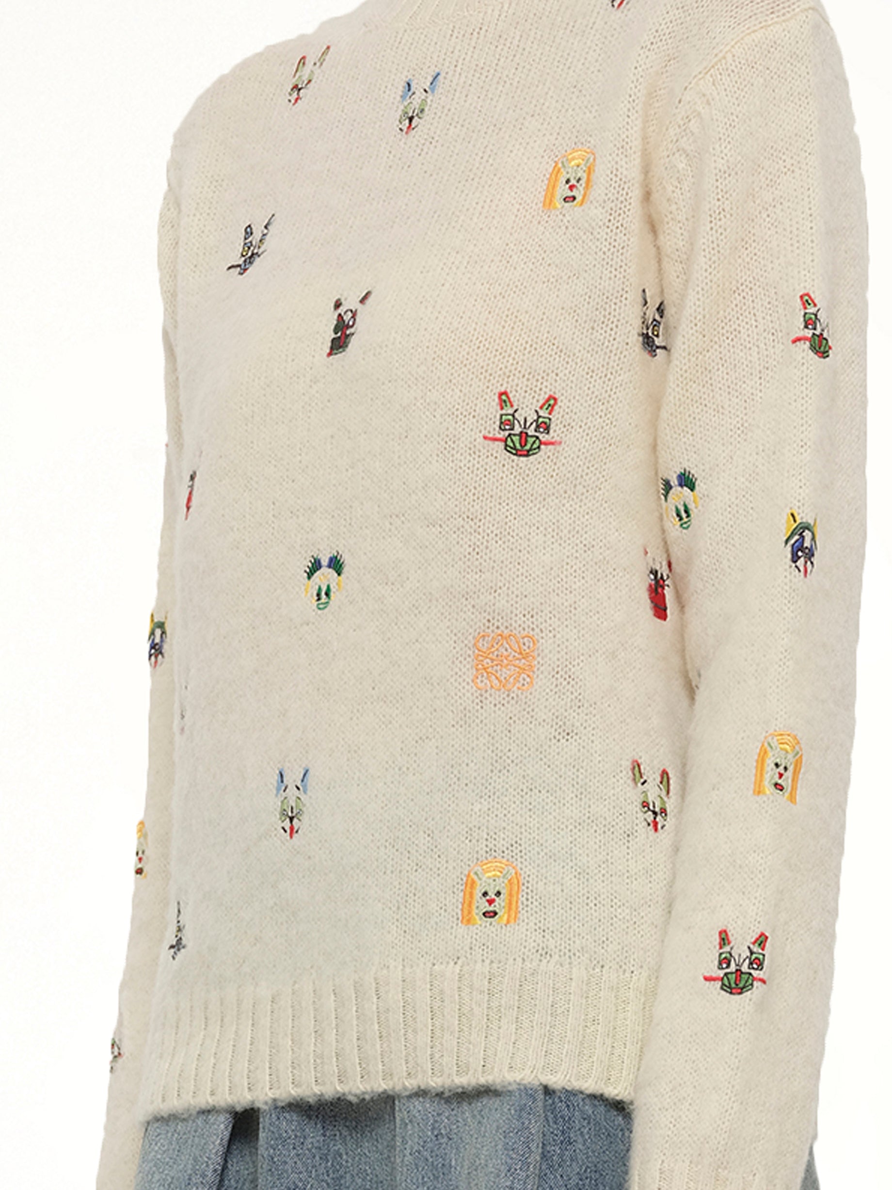 LOEWE Louis Wain Sweater in White/Multicolour from MARAIS