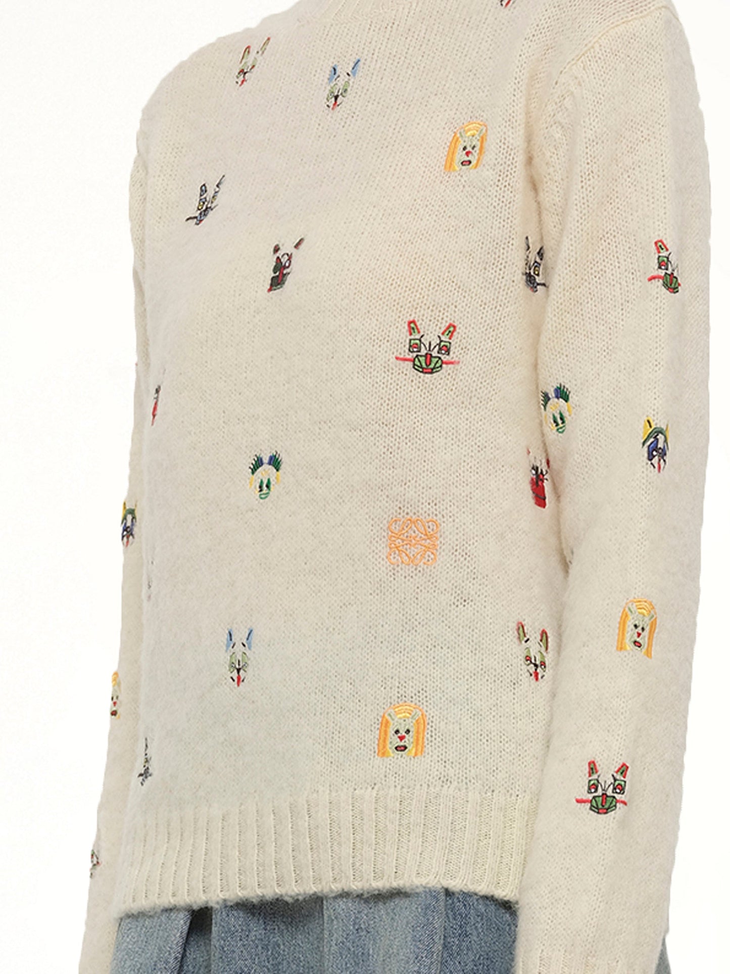 Louis Wain Sweater in White/Multicolour