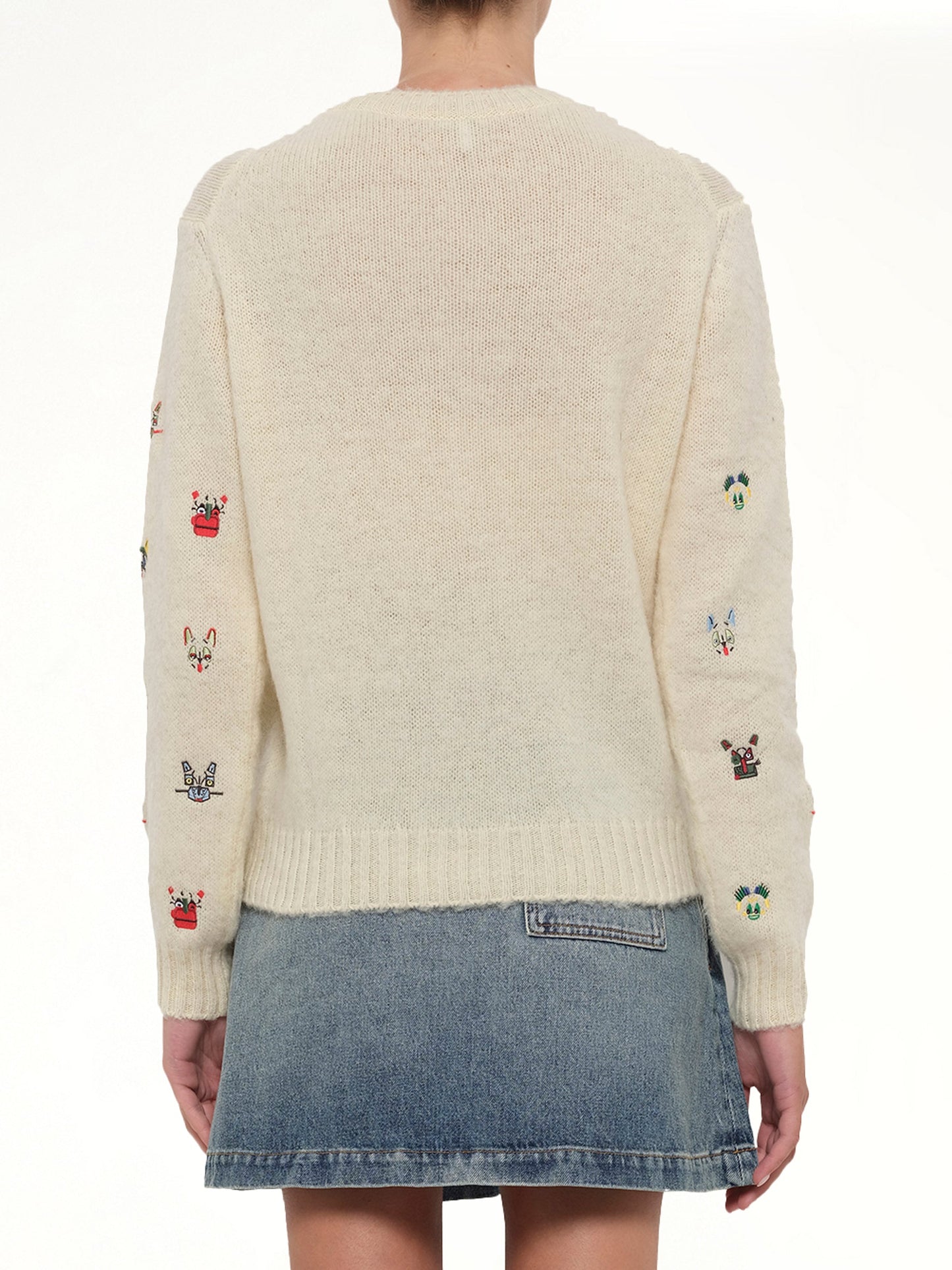 Louis Wain Sweater in White/Multicolour
