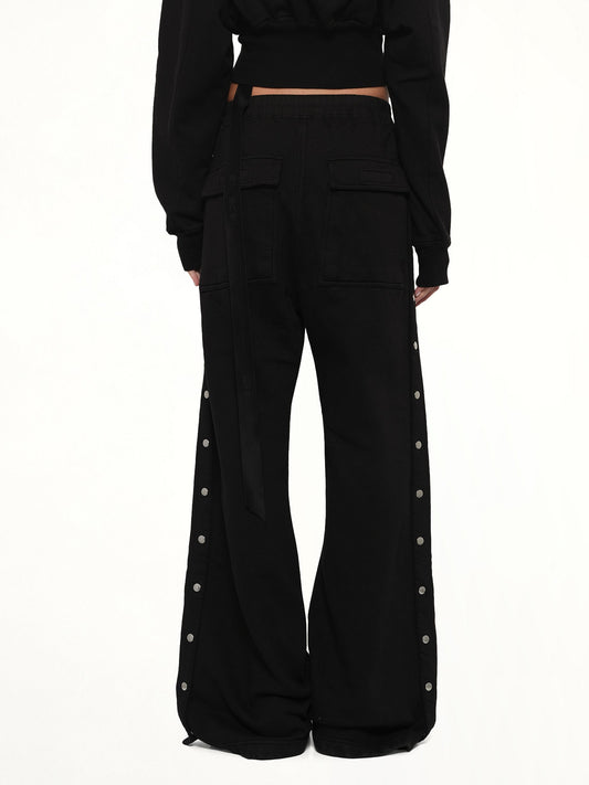 Wide Pusher Pants in Black