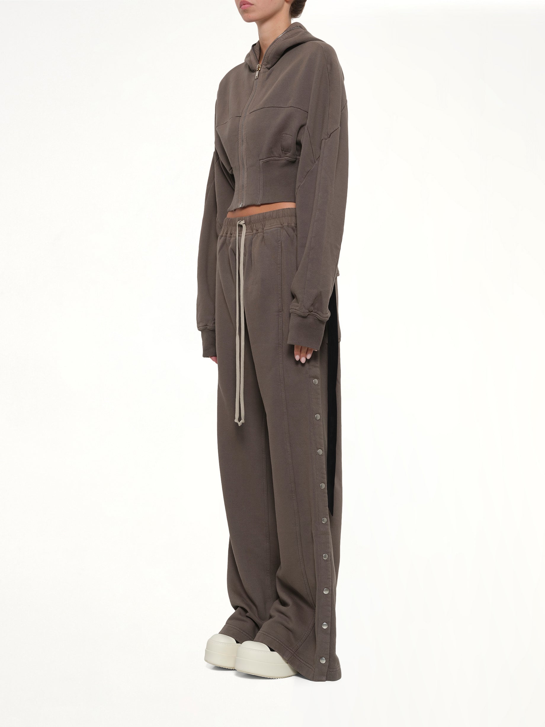 RICK OWENS DRKSHDW Wide Pusher Pants in Dust Full Reference from MARAIS