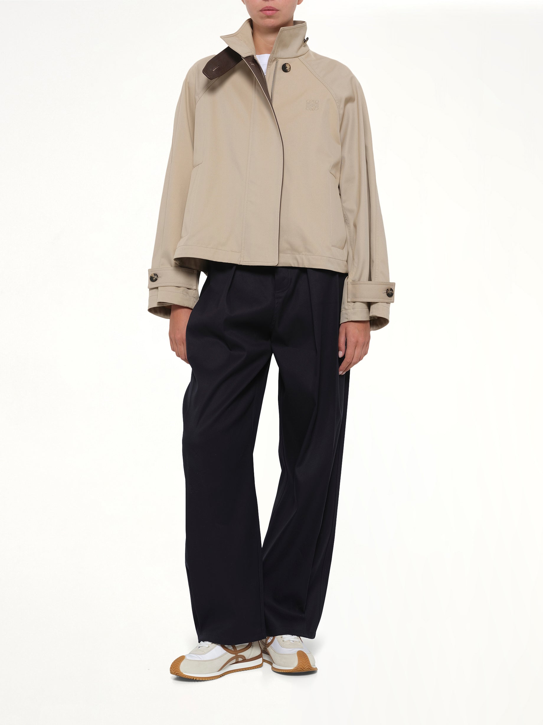 Belted Trouser AF in Dark Navy