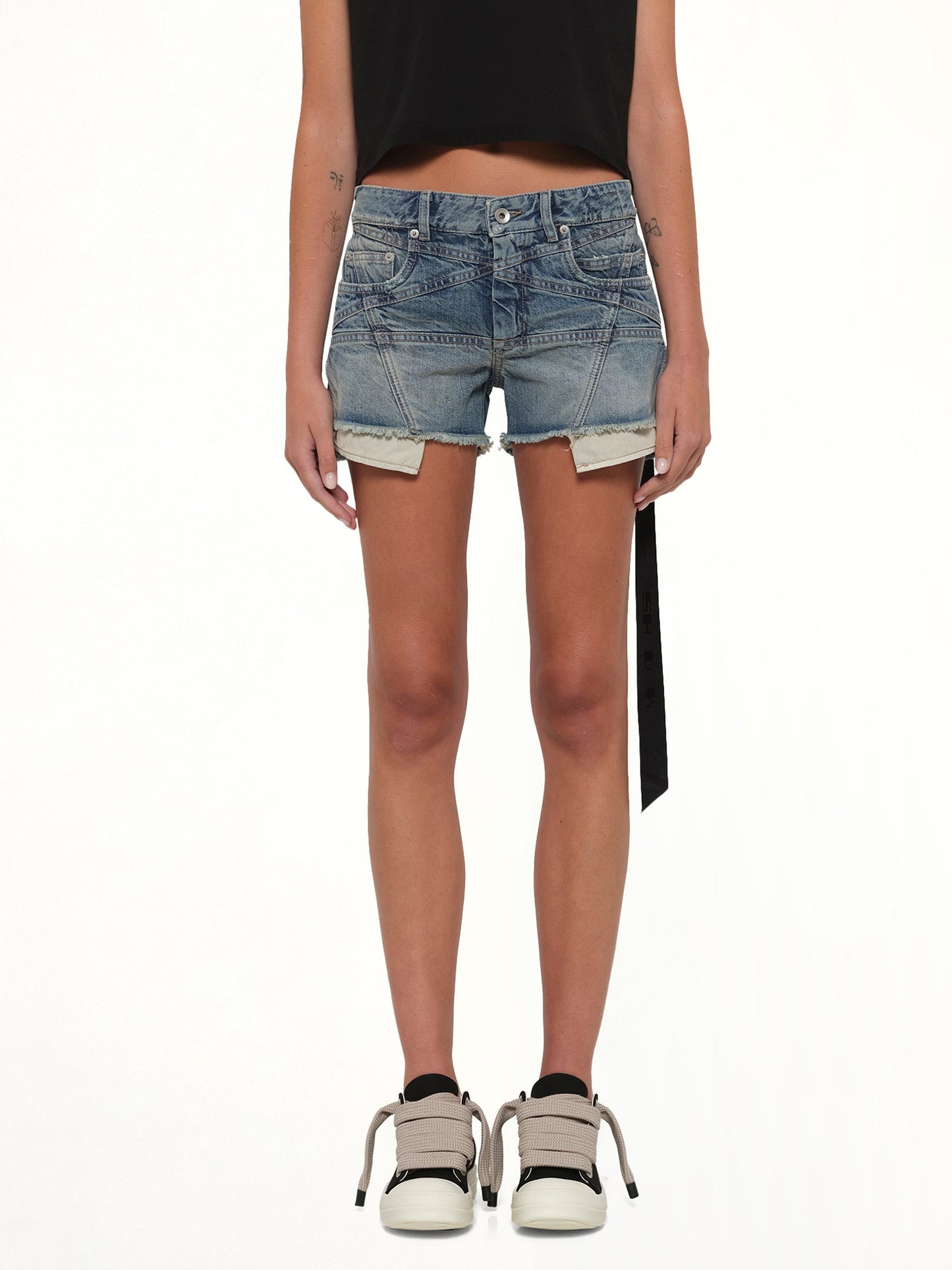 Lana Cut Offs in Washed Indigo