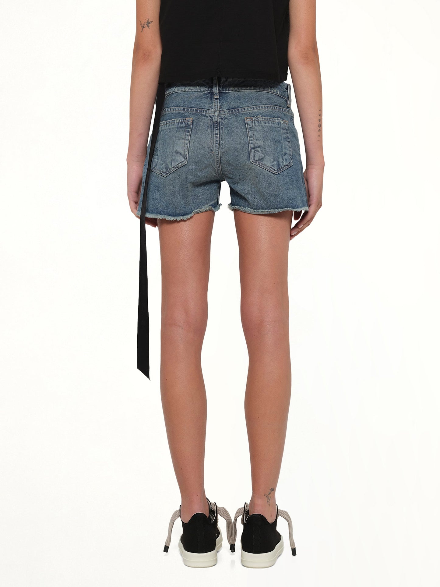 Lana Cut Offs in Washed Indigo
