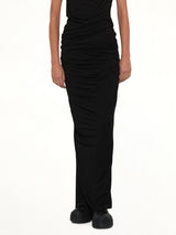 Drape Skirt in Black