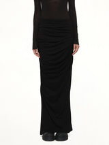 Drape Skirt in Black