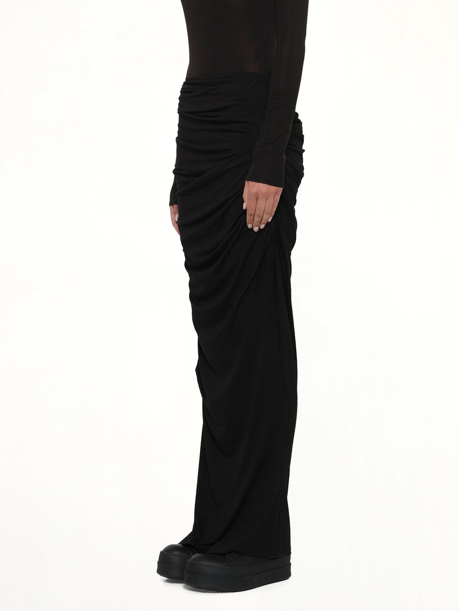 Drape Skirt in Black