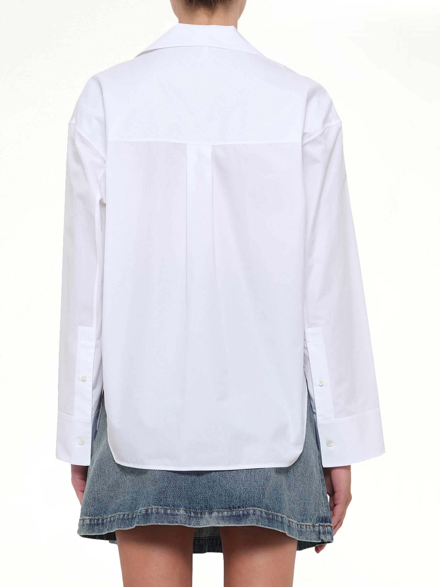 LOEWE Fold Shirt in White Back View from MARAIS