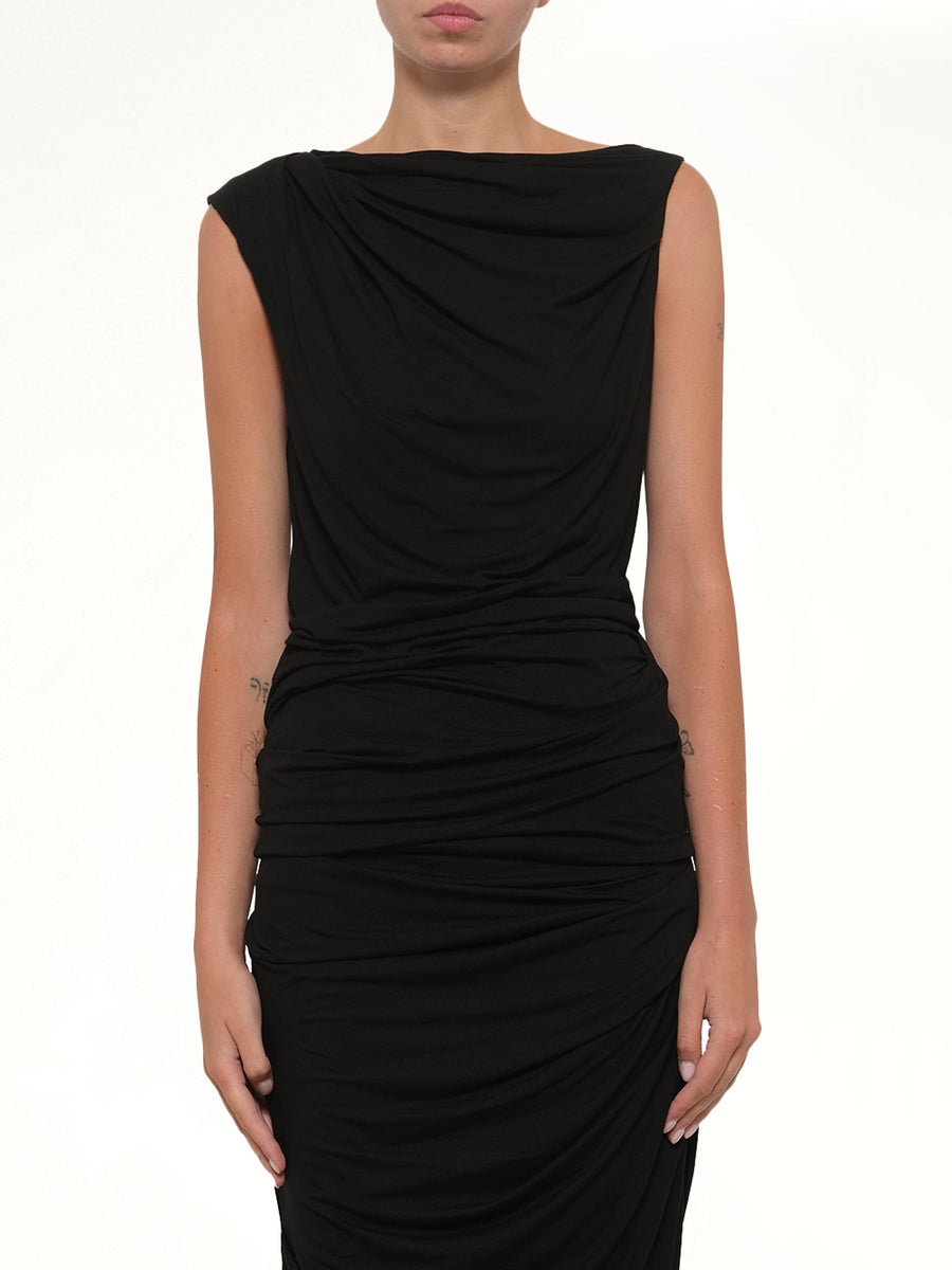 Drape Tank in Black