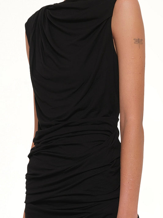 Drape Tank in Black