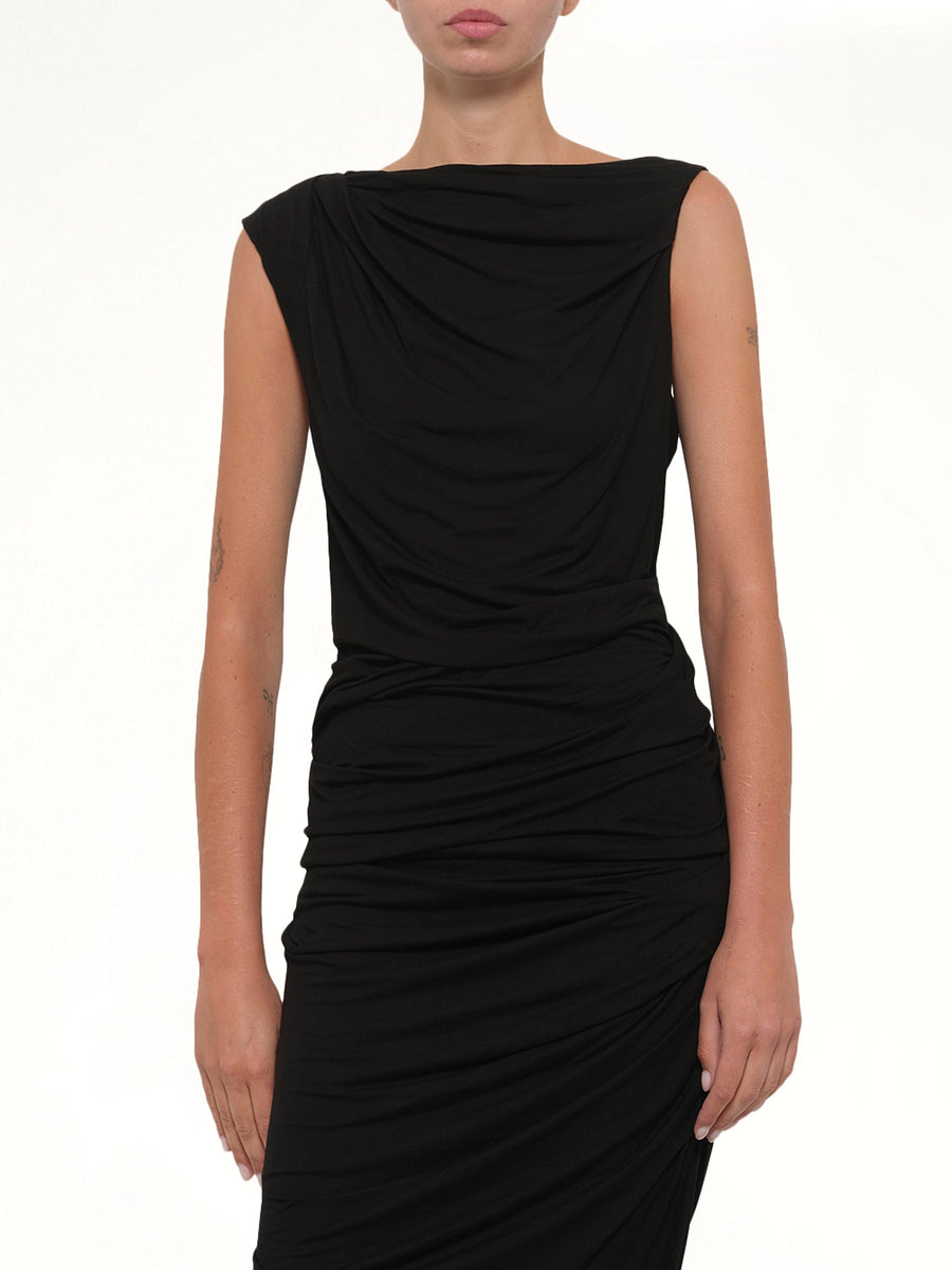 Drape Tank in Black