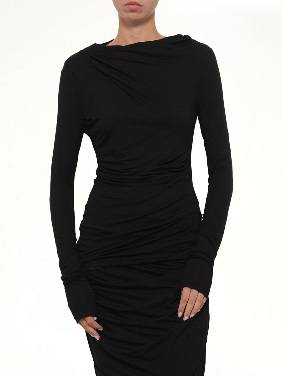 Drape Top in Black