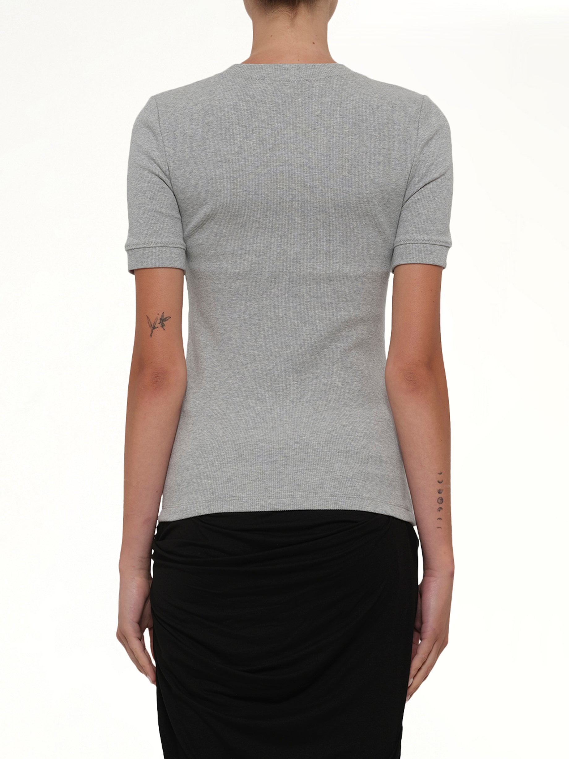 ENTIRE STUDIOS Lounge T-Shirt in Pebble Back View from MARAIS