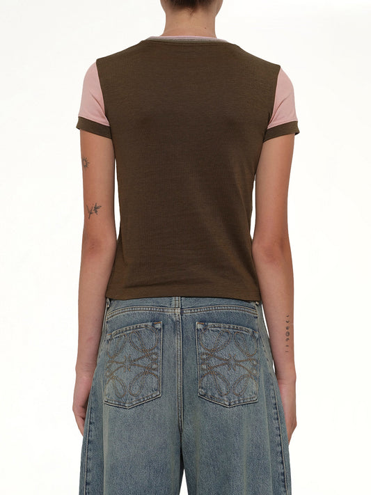 Small Fit T-Shirt in Khaki