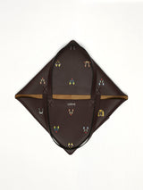 Puzzle Fold Tote XL Allover Cats in Brown