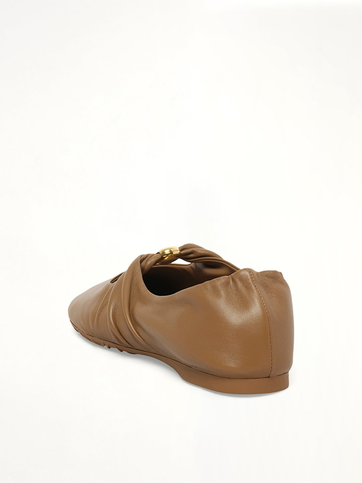 Pebble Soft Ballerina in Oak Back View | LOEWE