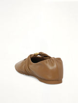 Pebble Soft Ballerina in Oak Back View | LOEWE