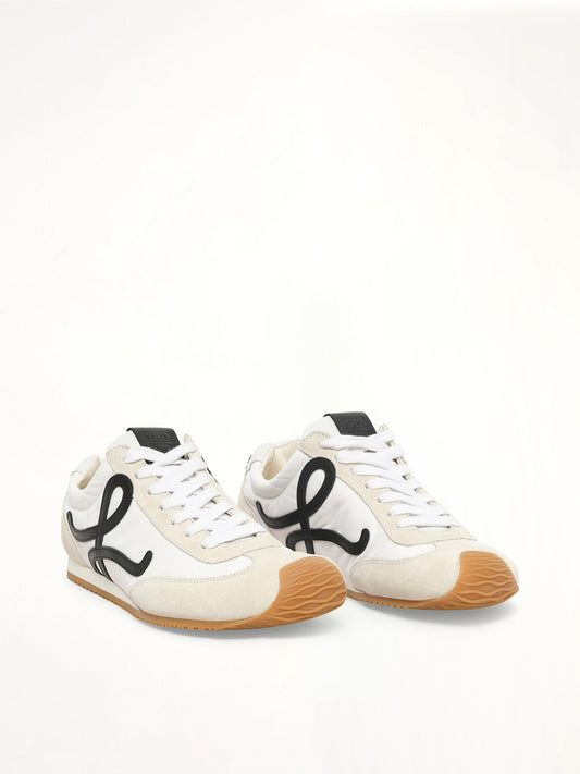 Ballet Runner 2.0 in White/Black Front View | LOEWE