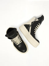 Mega Bumper Geobasket in Black/Milk Top View | RICK OWENS