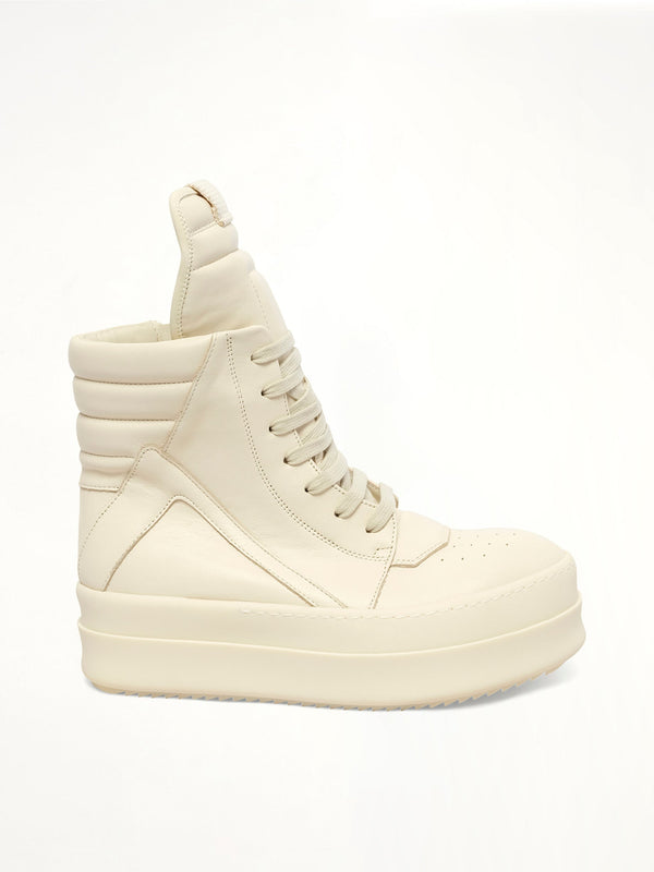 Mega Bumper Geobasket in Milk Side View | RICK OWENS