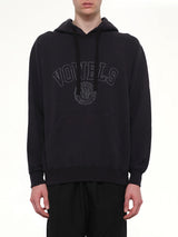 Faded Collegiate Hoodie in Black