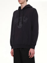 Faded Collegiate Hoodie in Black