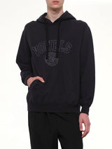 Faded Collegiate Hoodie in Black