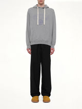Faded Collegiate Hoodie in Grey Heather