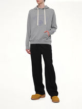 Faded Collegiate Hoodie in Grey Heather
