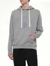 Faded Collegiate Hoodie in Grey Heather