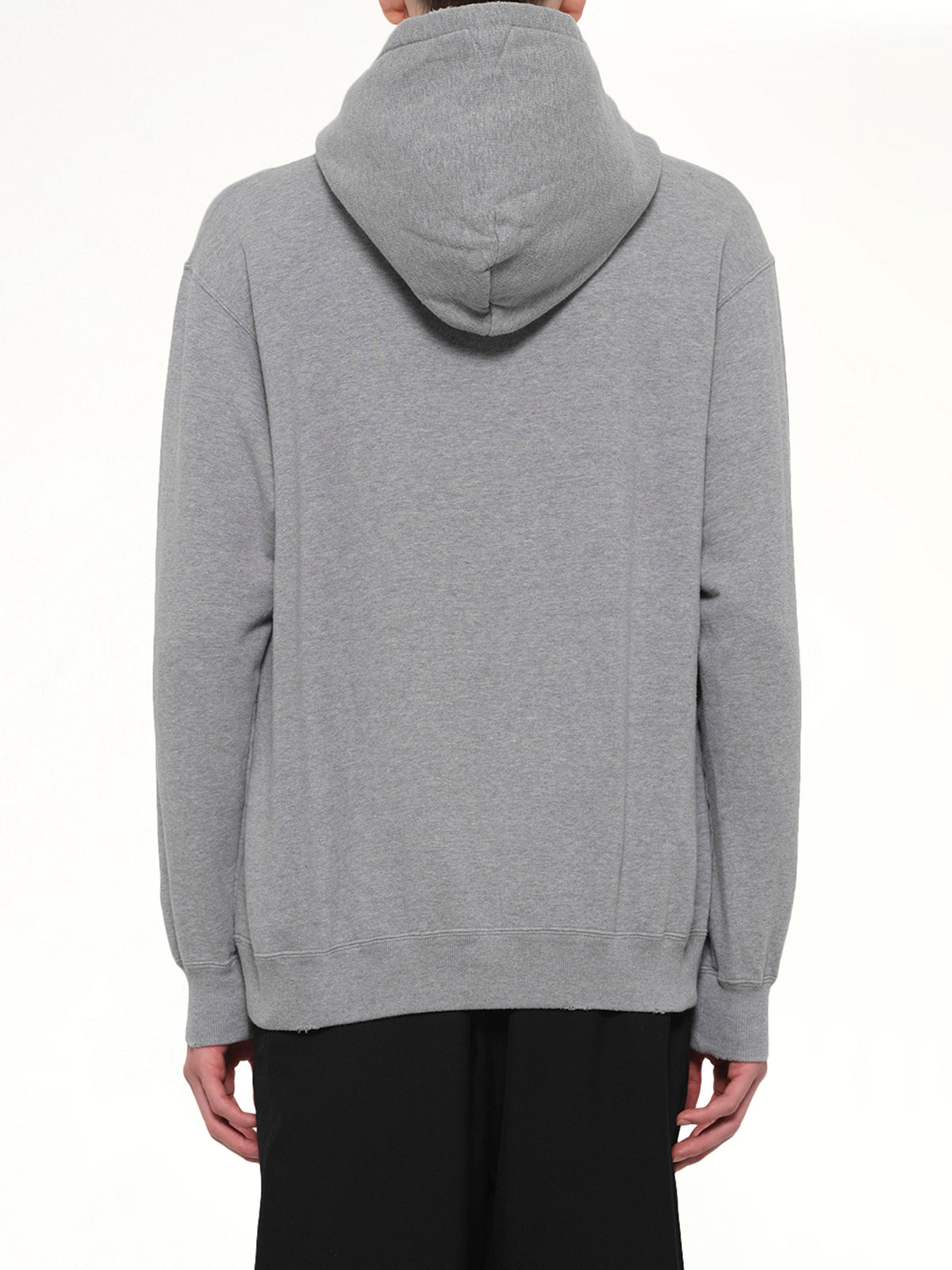 Faded Collegiate Hoodie in Grey Heather