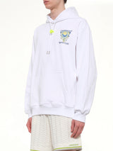 Tennis Club Icon Hoodie in Off White