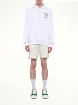 Tennis Club Icon Hoodie in Off White
