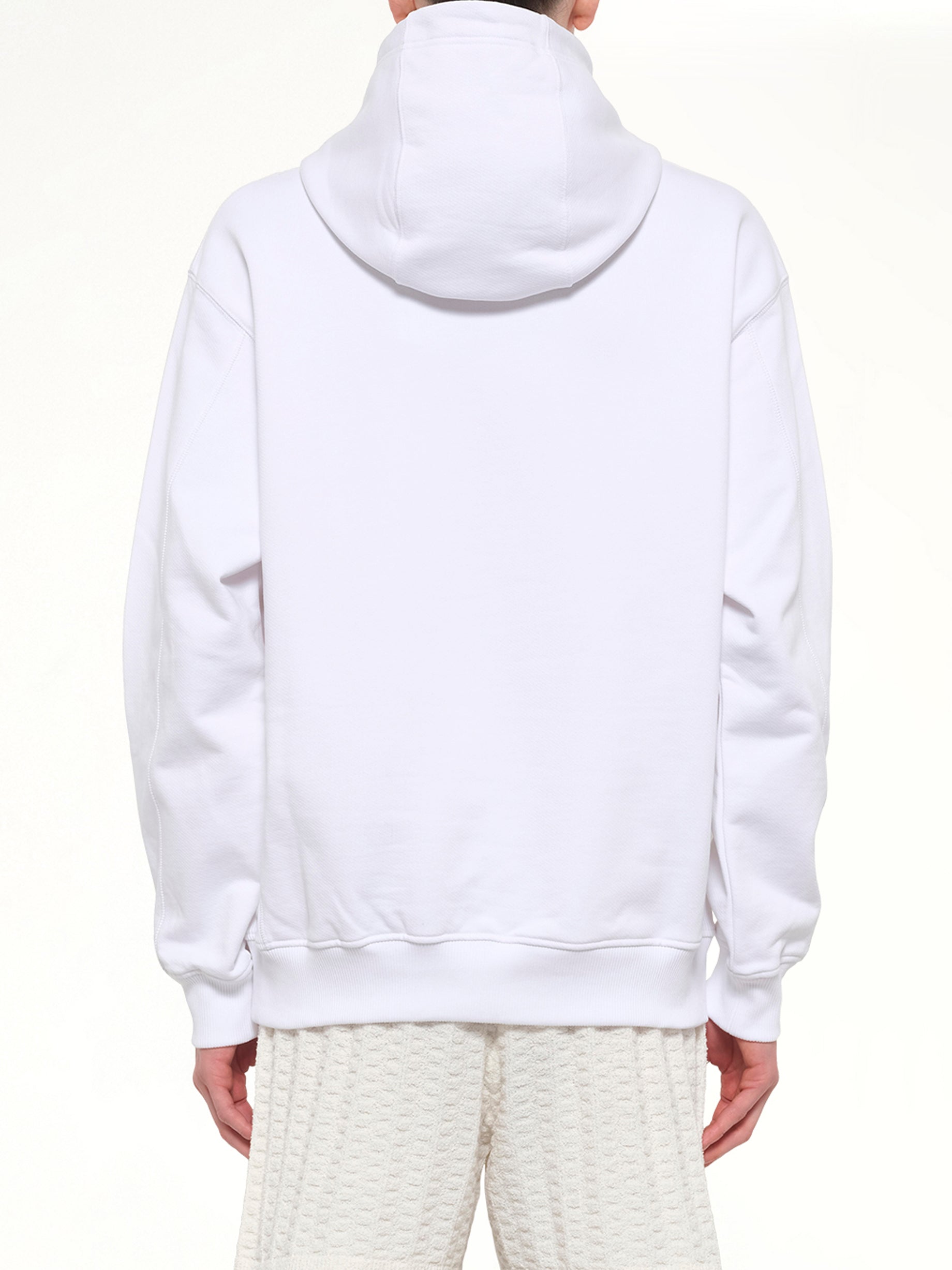 CASABLANCA Tennis Club Icon Hoodie in Off White Back View from MARAIS