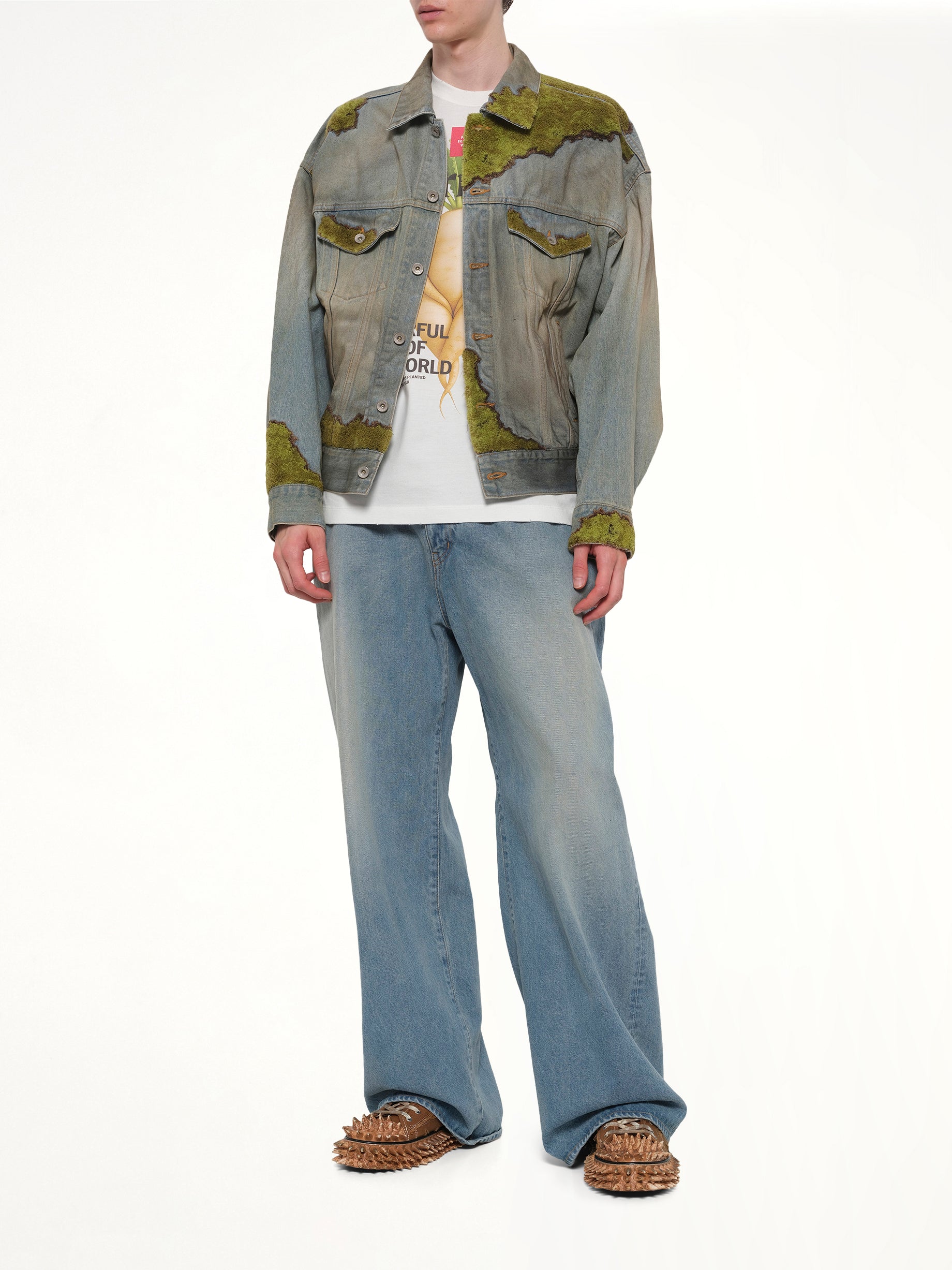 DOUBLET Moss-Grown Denim Jacket in Indigo Full Reference from MARAIS