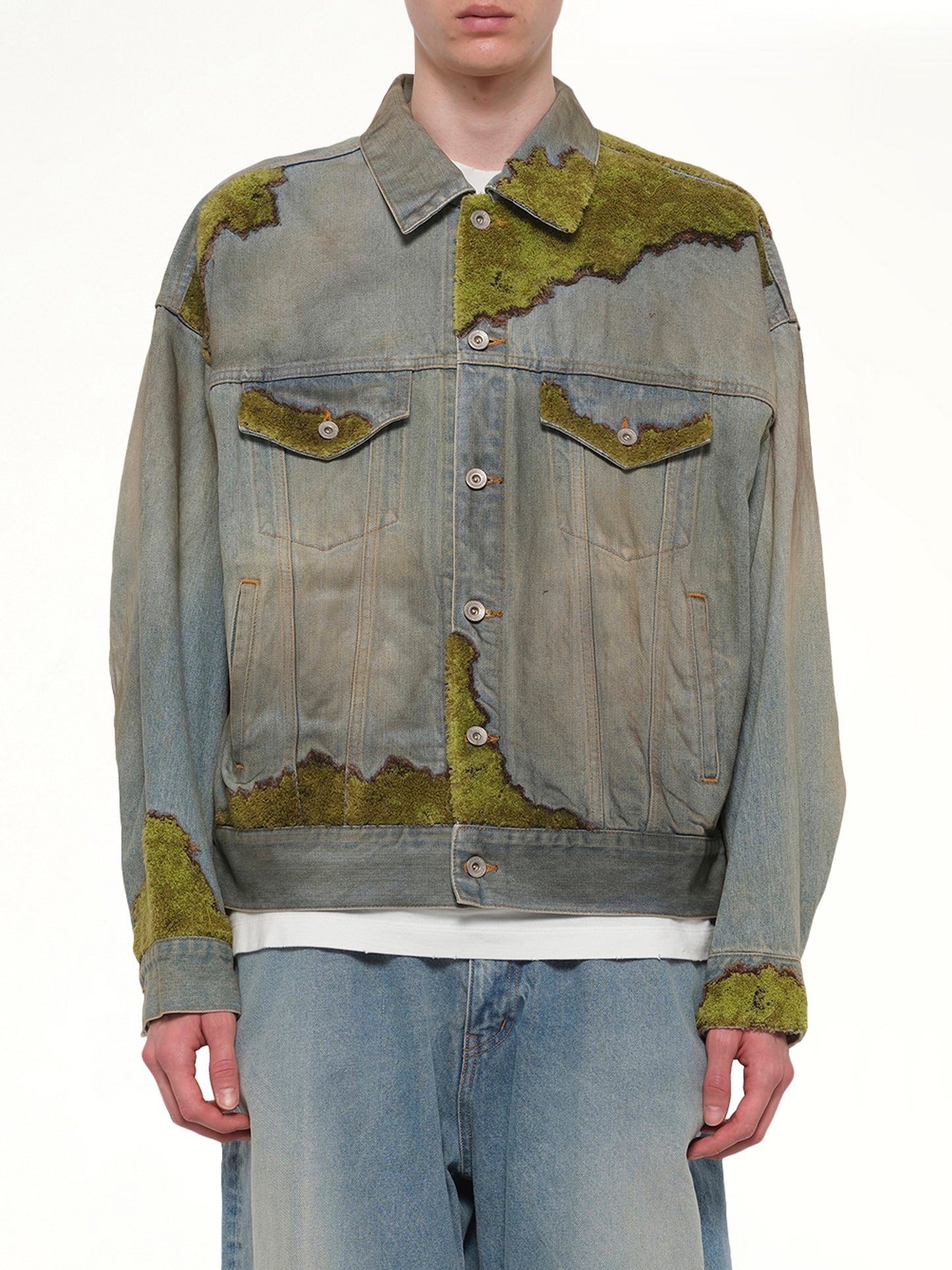 Moss-Grown Denim Jacket in Indigo