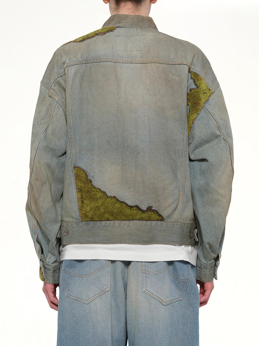 Moss-Grown Denim Jacket in Indigo