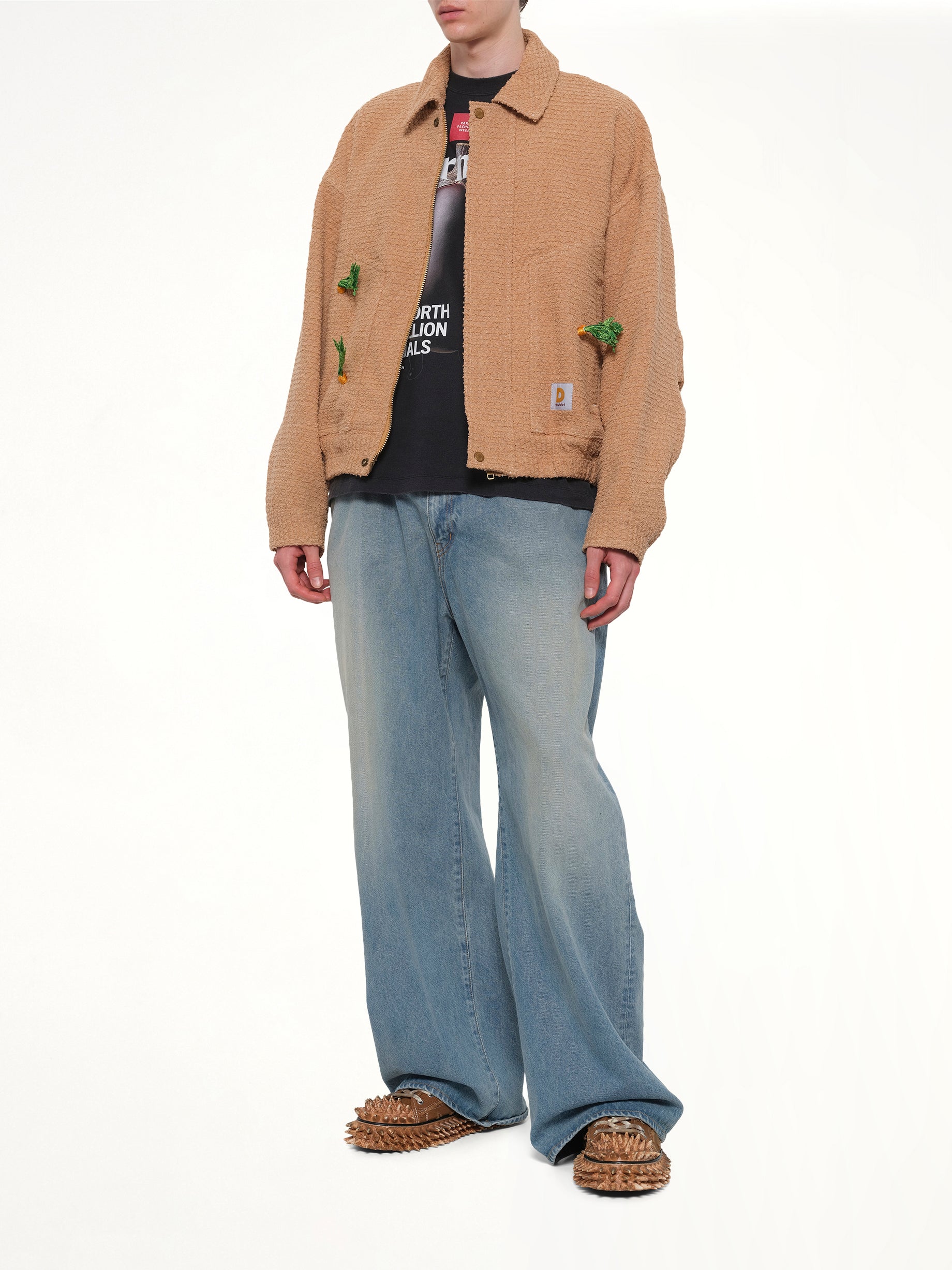 DOUBLET Tilled Field Work Jacket in Camel Full Reference from MARAIS