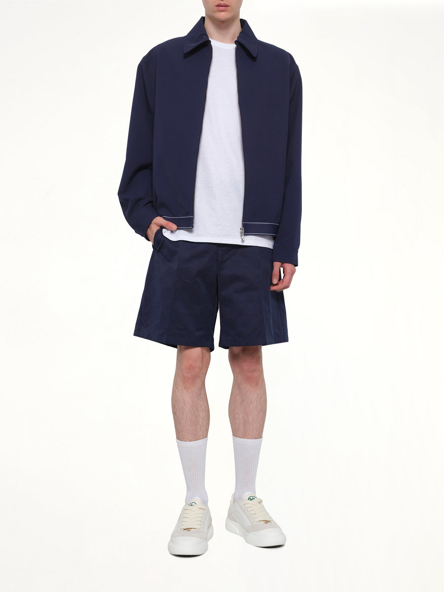 Wool Sports Jacket in Navy