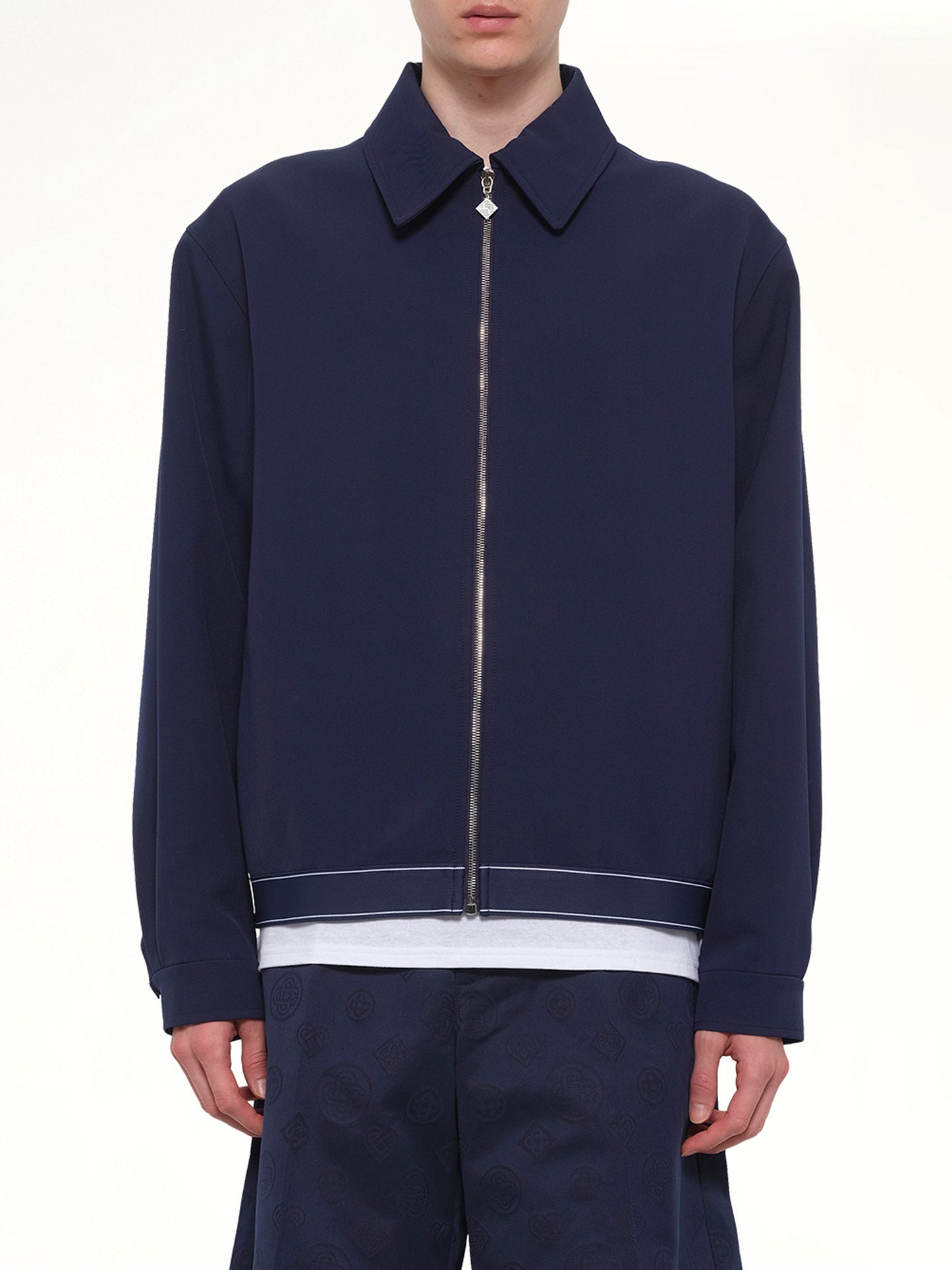 Wool Sports Jacket in Navy