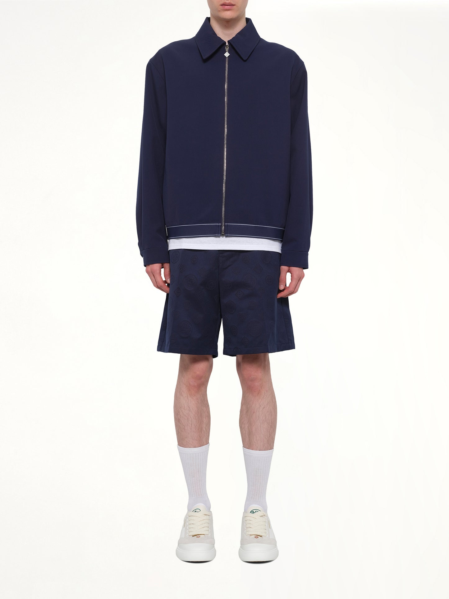 Wool Sports Jacket in Navy