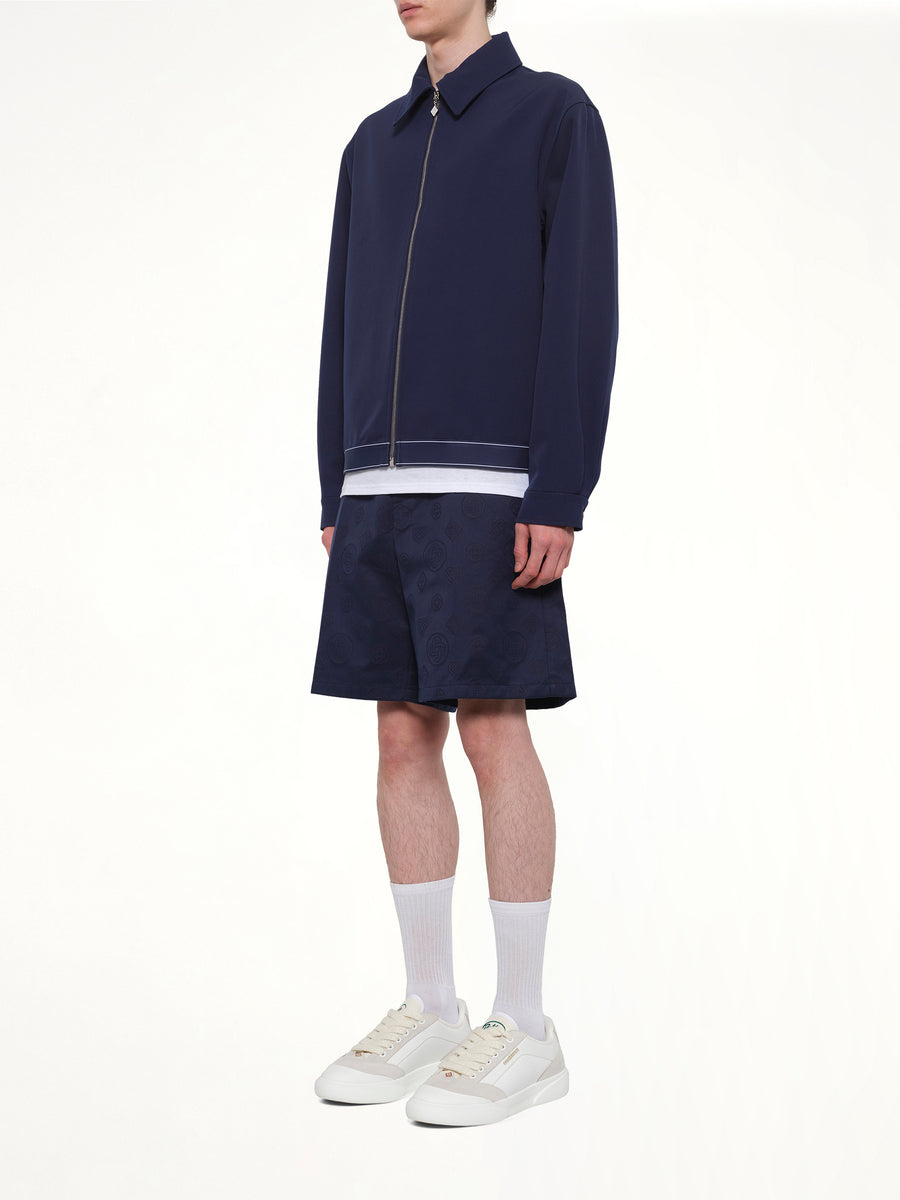 Wool Sports Jacket in Navy