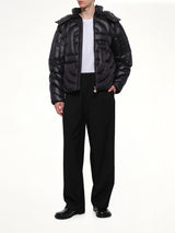 Quilted Puffer Jacket in Black