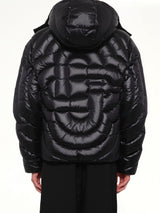 Quilted Puffer Jacket in Black