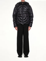 Quilted Puffer Jacket in Black