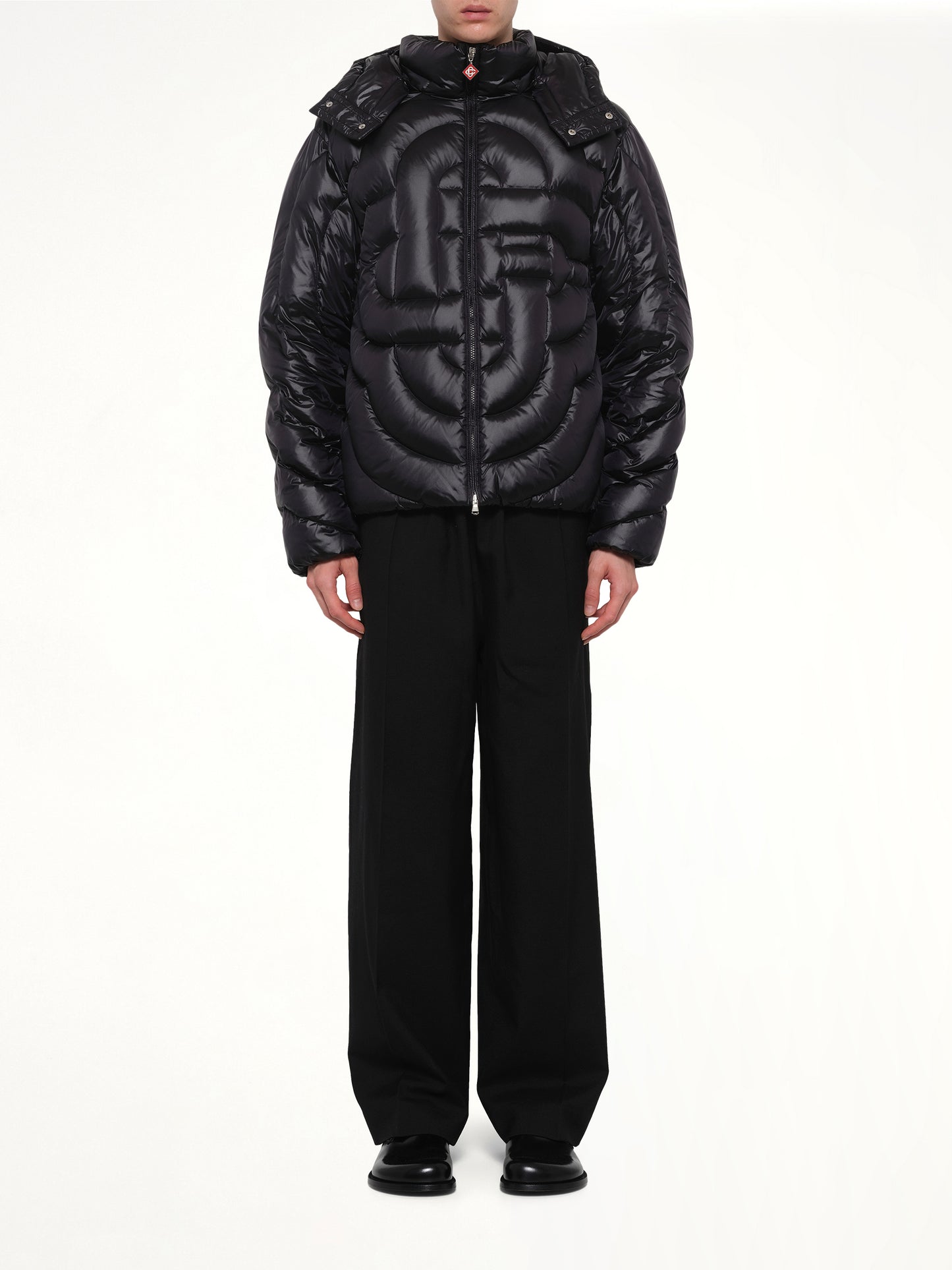 Quilted Puffer Jacket in Black