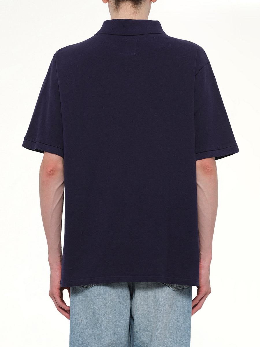 S/S Pique Polo in Navy