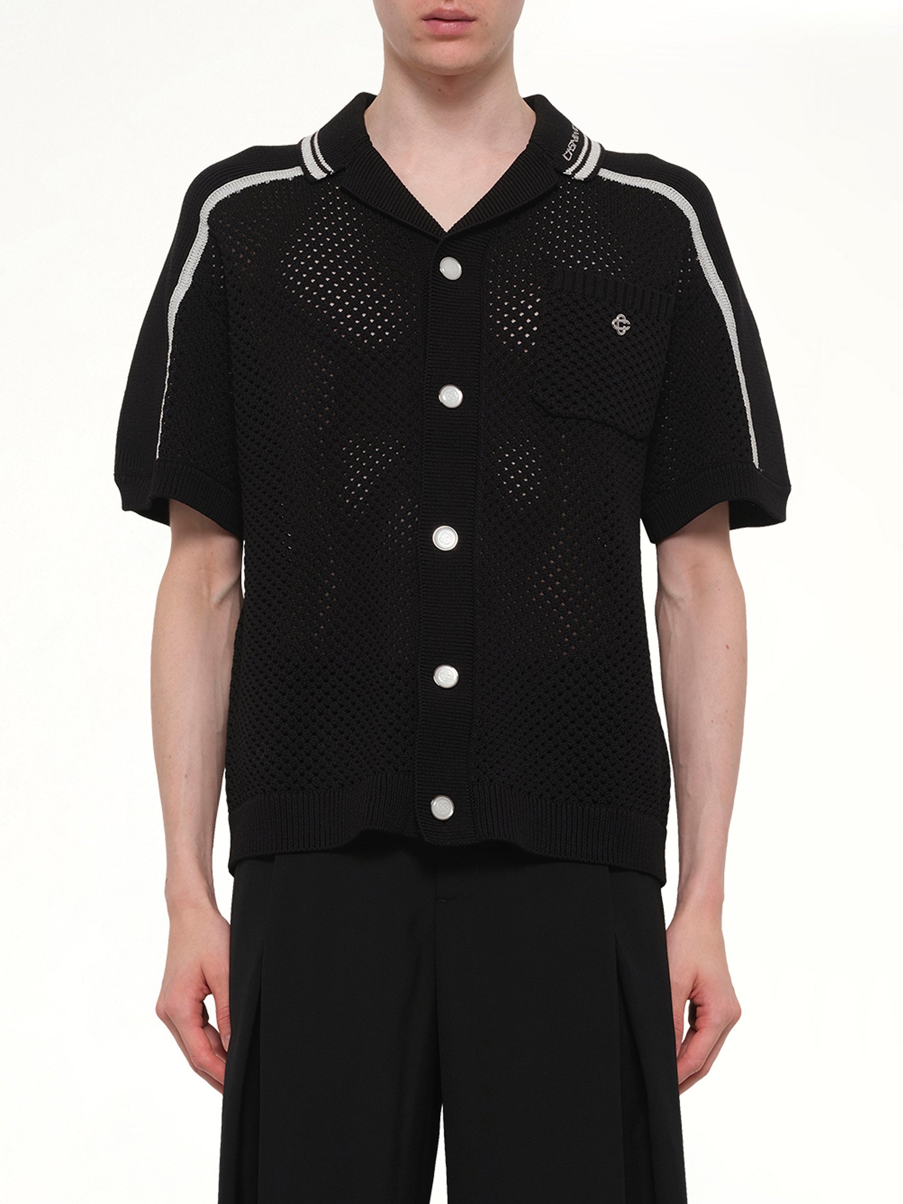 Casablanca Mesh Shirt in Black